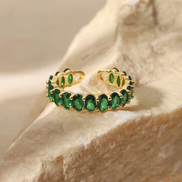 Baguette ring green