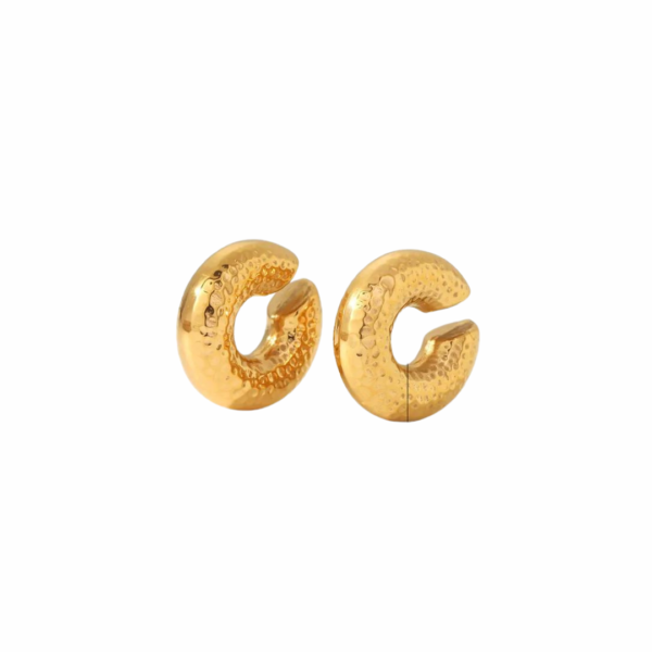 Retro C Shape Gold Plated Ear Cuffs