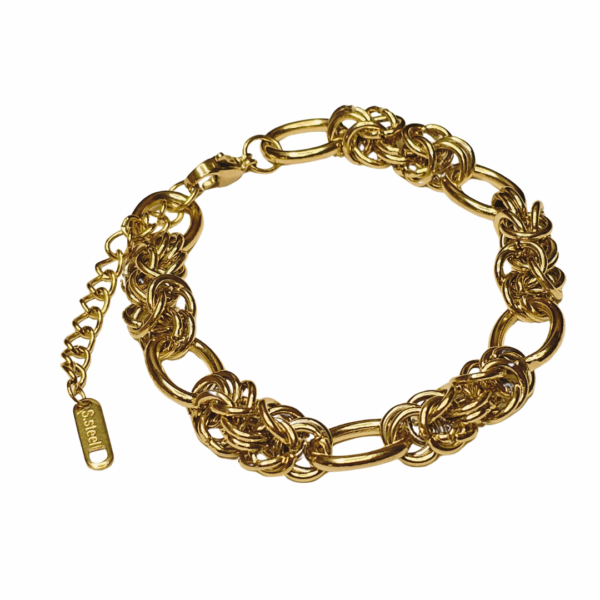 Golden love link chain - Image 2