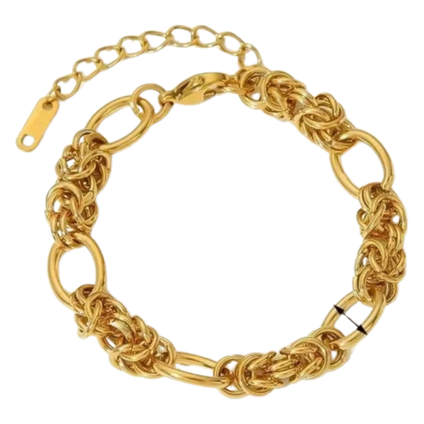 Golden love link chain