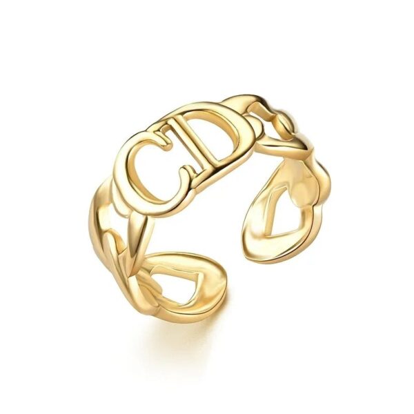 Fashion hydraulic CD gold Open Ring