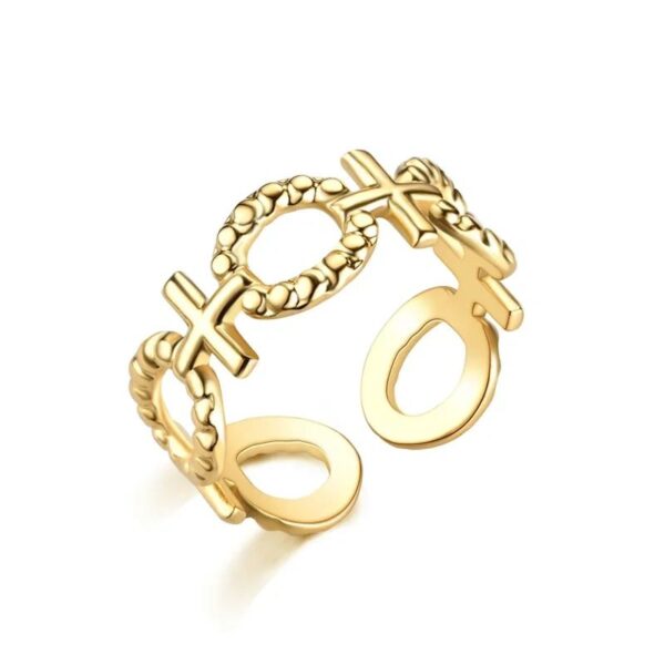 Fashion hydraulic Open Ring gold