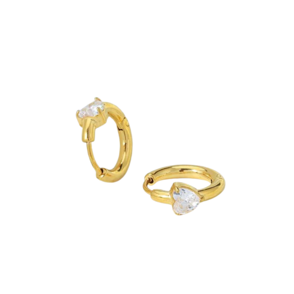 Golden zirconia heart