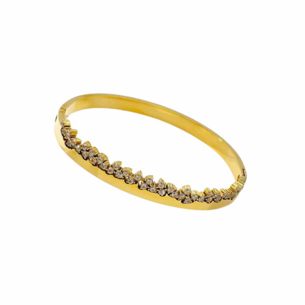 Golden bracelet queen zirconia