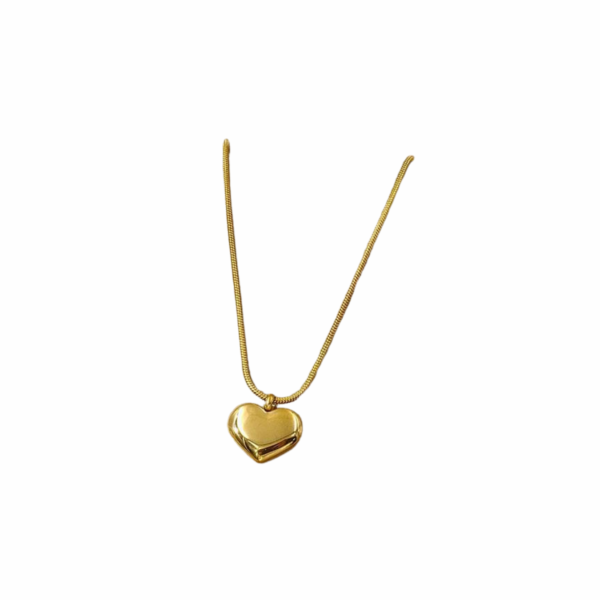 Golden heart necklace