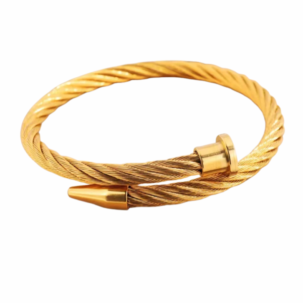 Elastic Gold nail bracelet