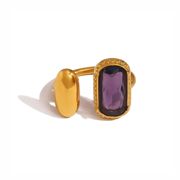 Open Ring French Style IG Purple Style