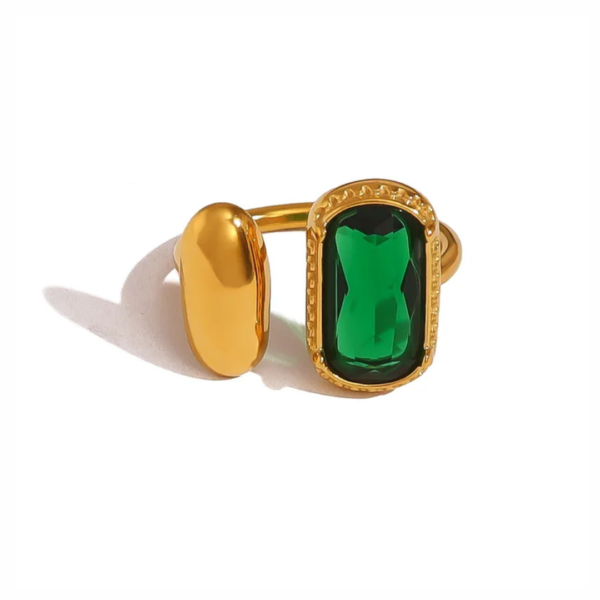 Open Ring French Style IG Green E.